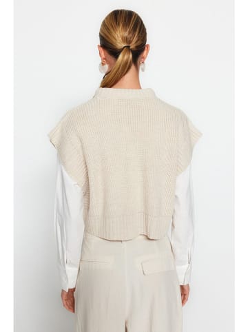 trendyol Bezrękawnik w kolorze kremowym