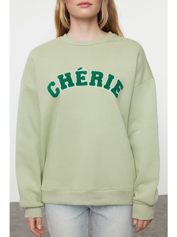 trendyol Sweatshirt olijfgroen
