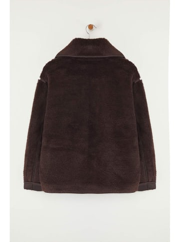 trendyol Teddyjacke in Dunkelbraun