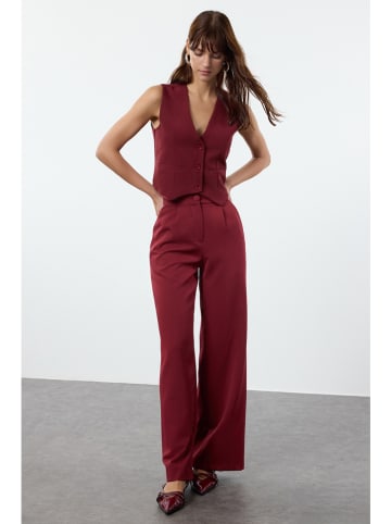 trendyol Kamizelka garniturowa w kolorze bordowym