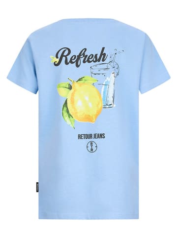 Retour Shirt "Raoul" lichtblauw
