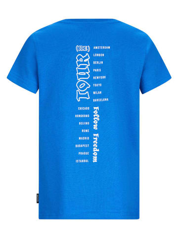 Retour Koszulka "Elwin" w kolorze niebieskim