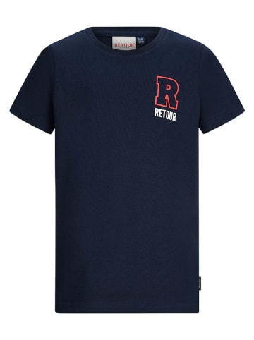 Retour Shirt "Benneth" donkerblauw