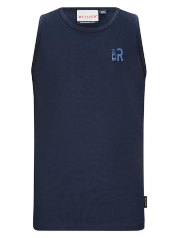 Retour Top "Maurice" donkerblauw