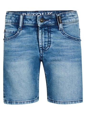 Retour Spijkershort "Brecht" blauw