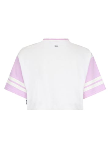 Retour Shirt "Drancy" wit/paars