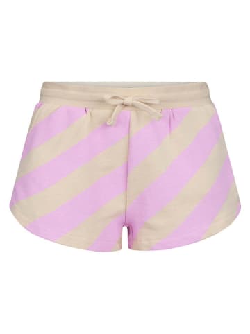 Retour Sweatshorts "Rouen" in Rosa/ Beige