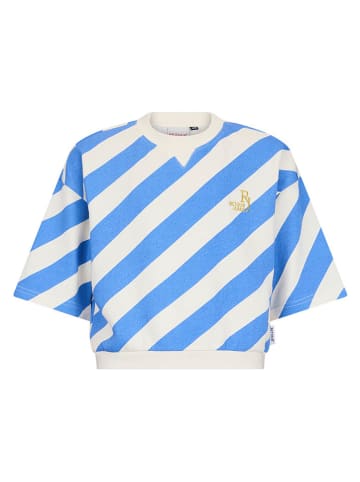 Retour Shirt "Nimes" lichtblauw/crème