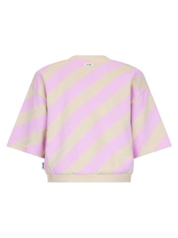 Retour Koszulka "Nimes" w kolorze fioletowo-beżowym