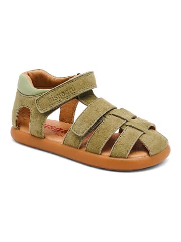 bisgaard Leder-Halbsandalen "Ryle" in Khaki