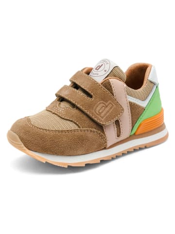 bisgaard Leder-Sneakers "Winston" in Hellbraun