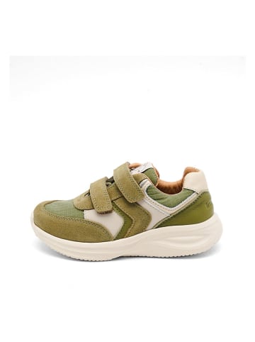bisgaard Skórzane sneakersy "Yuki" w kolorze khaki