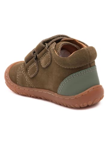 bisgaard Skórzane buty "Hale" w kolorze khaki do chodzenia na boso