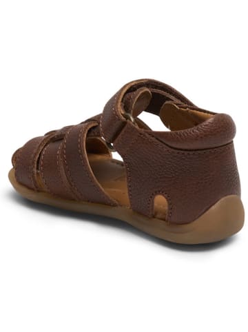 bisgaard Skórzane sandały w kolorze brązowym