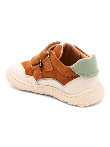 bisgaard Leren barefootschoenen "Morten" crème/oranje