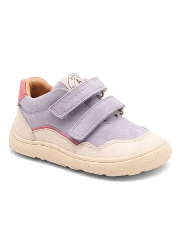 bisgaard Leder-Barfußschuhe "Morten" in Lila/ Creme