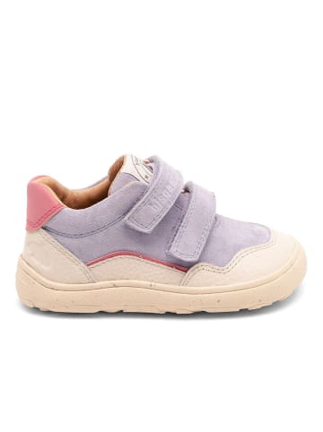 bisgaard Leder-Barfußschuhe "Morten" in Lila/ Creme