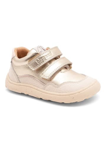 bisgaard Leder-Barfußschuhe "Morten" in Creme/ Gold