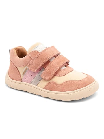 bisgaard Leren barefootschoenen "Kylie" oranje/lichtroze