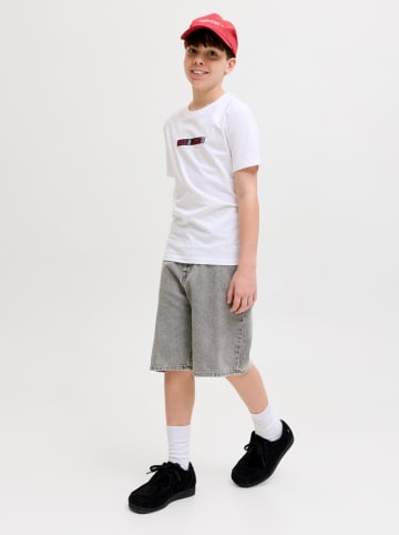 JACK & JONES Junior Szorty dżinsowe "Alex" w kolorze szarym