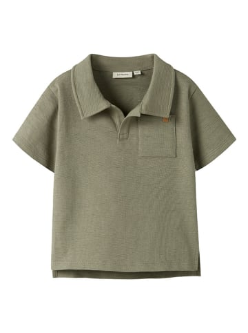 Lil Atelier Koszulka  polo "Falk" w kolorze khaki