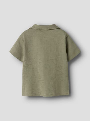 Lil Atelier Koszulka  polo "Falk" w kolorze khaki