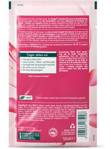 Kneipp 15er-Set: Cremebäder "Rosenzarte Verwöhnpflege", je 50 ml