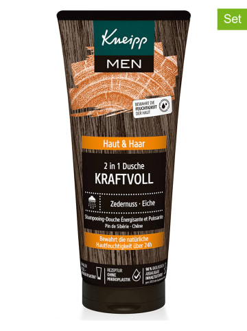 Kneipp 3er-Set: 3in1 Duschgel & Shampoo "Kraftvoll", je 200 ml