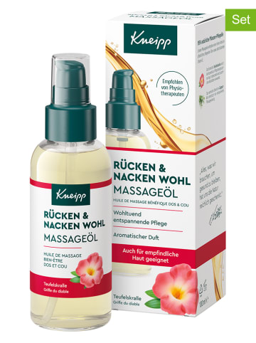 Kneipp 2er-Set: Massageöl "Rücken & Nacken Wohl", je 100 ml