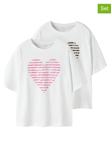 name it 2-delige set: shirts "Hiraz" wit