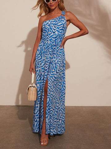 LA Angels Kleid in Blau/ Creme