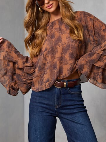 LA Angels Bluse in Hellbraun