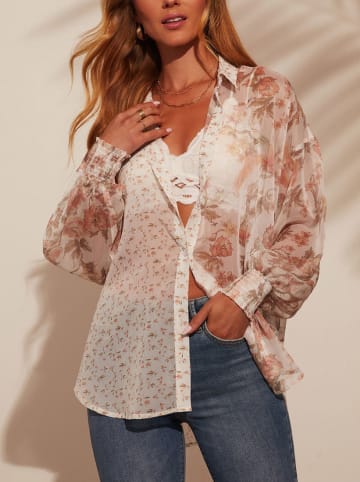 LA Angels Hemd in Hellbraun/ Creme