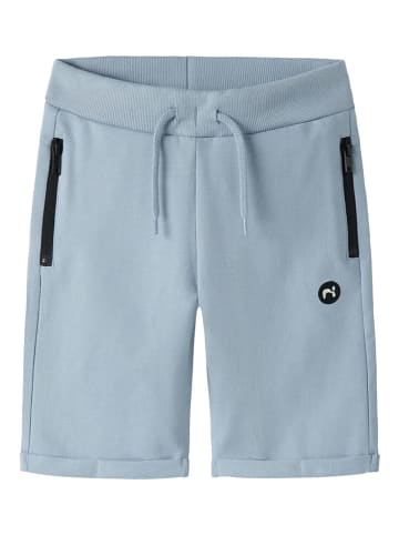 name it Sweatshort "Vimo" lichtblauw