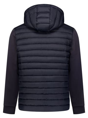 No Excess Doorgestikte jas donkerblauw