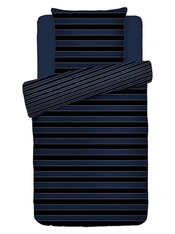 CXL by Christian Lacroix Satijnen beddengoedset donkerblauw/zwart