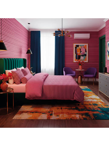 CXL by Christian Lacroix Komplet pościeli satynowej w kolorze różowo-czerwonym