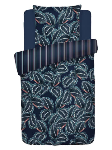 CXL by Christian Lacroix Komplet pościeli satynowej w kolorze granatowym