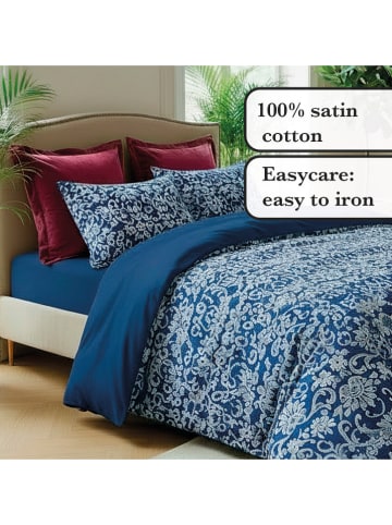 CXL by Christian Lacroix Satin-Bettwäsche-Set in Blau