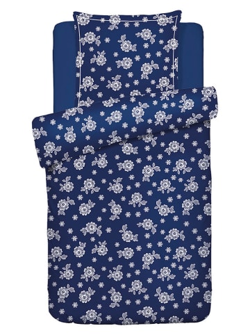 CXL by Christian Lacroix Satijnen beddengoedset donkerblauw