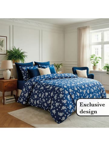 CXL by Christian Lacroix Satijnen beddengoedset donkerblauw