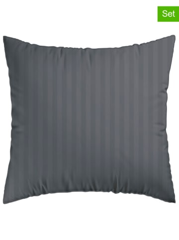 CXL by Christian Lacroix Satynowe poszewki (2 szt.) w kolorze antracytowym na poduszkę