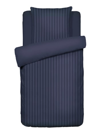 CXL by Christian Lacroix Komplet pościeli satynowej w kolorze granatowym