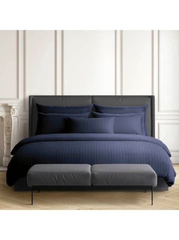 CXL by Christian Lacroix 2er-Set: Satin-Kissenbezüge in Dunkelblau