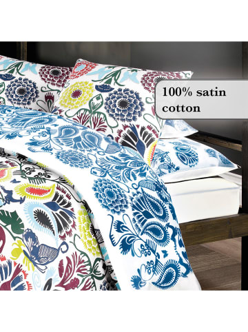 CXL by Christian Lacroix Satin-Spannbettlaken in Weiß