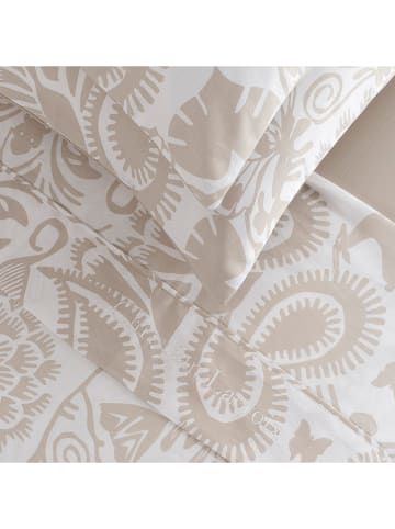 CXL by Christian Lacroix 4-delige set: satijnen bedlakens en kussenslopen beige