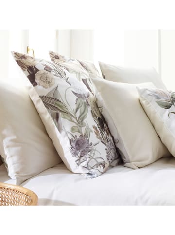 CXL by Christian Lacroix Satin-Kissenbezug in Grün/ Creme