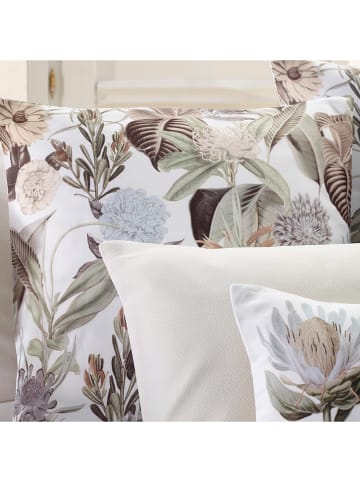 CXL by Christian Lacroix Satynowa poszewka w kolorze zielono-kremowym na poduszkę