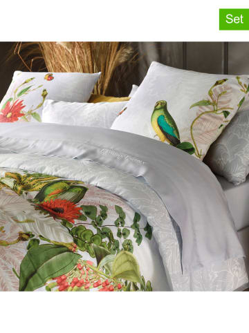 CXL by Christian Lacroix 2-delige set: satijnen kussenslopen wit