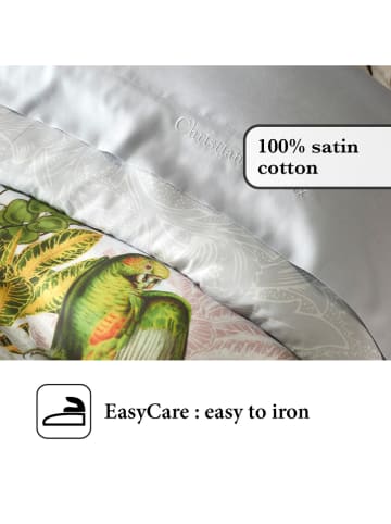 CXL by Christian Lacroix Satynowe poszewki (2 szt.) w kolorze jasnoszaro-zielonym na poduszkę